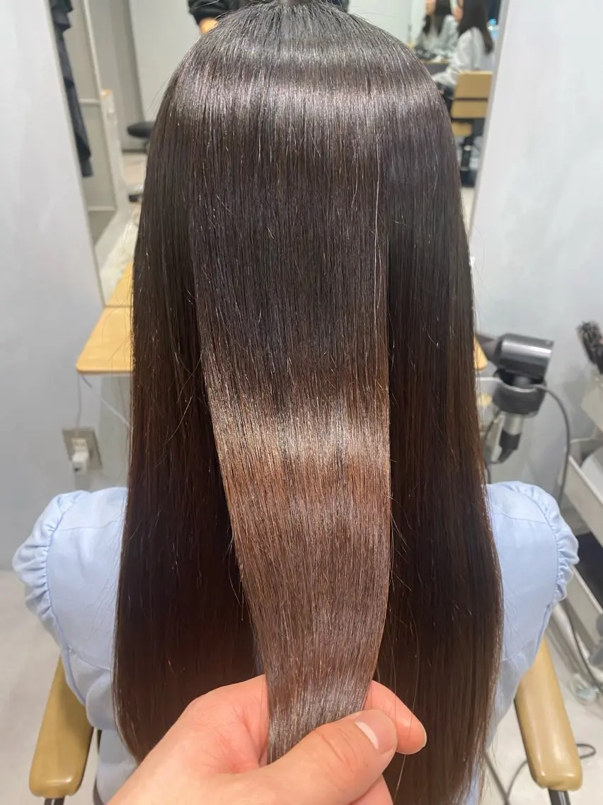 ロング 縮毛矯正 大関 星翔のヘアスタイル