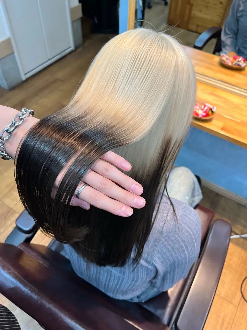 ロング カラー ブリーチ ダブルカラー インナーカラー 髪質改善 トリートメント 🫧ハイトーン/ ブリーチ🫧白石航汰のヘアスタイル