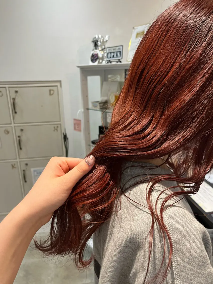 ロング カット ヘアカラー 國原 姫菜のヘアスタイル