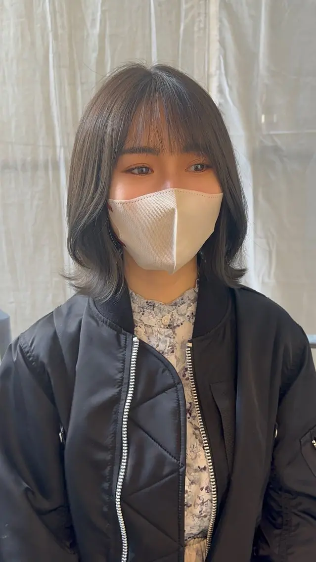 ミディアム カラー パーマ ヘアアレンジ ブリーチ 透明感カラー グレージュ ブリーチなしカラー オリーブグレージュ カット ヘアカラー トリートメント 髪質改善/韓国風 レイヤー/田村祐樹のヘアスタイル