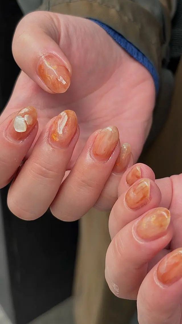 ネイル ジェルネイル 持ち込み ニュアンスネイル パラジェル calla/南森町/ パラジェルのネイルデザイン
