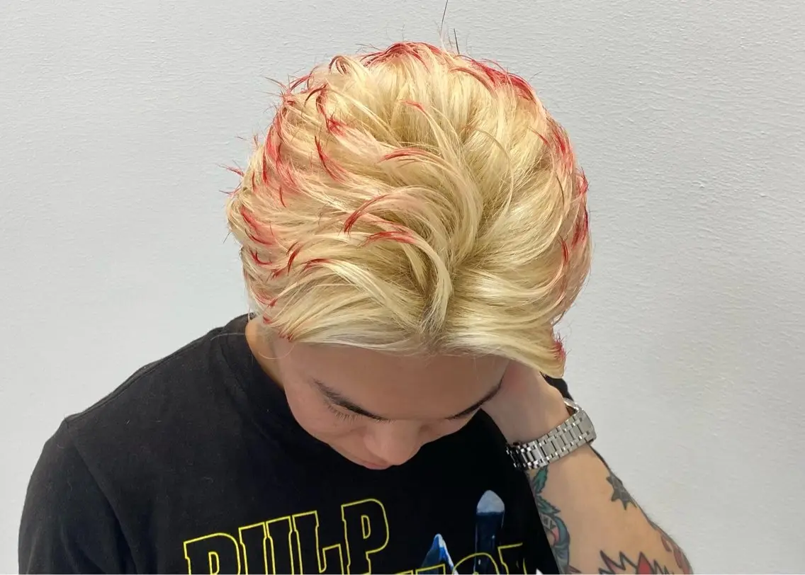 ショート カラー メンズ ヘアカラー 🔥メンズ特化美容師 🔥石川大雅のヘアスタイル