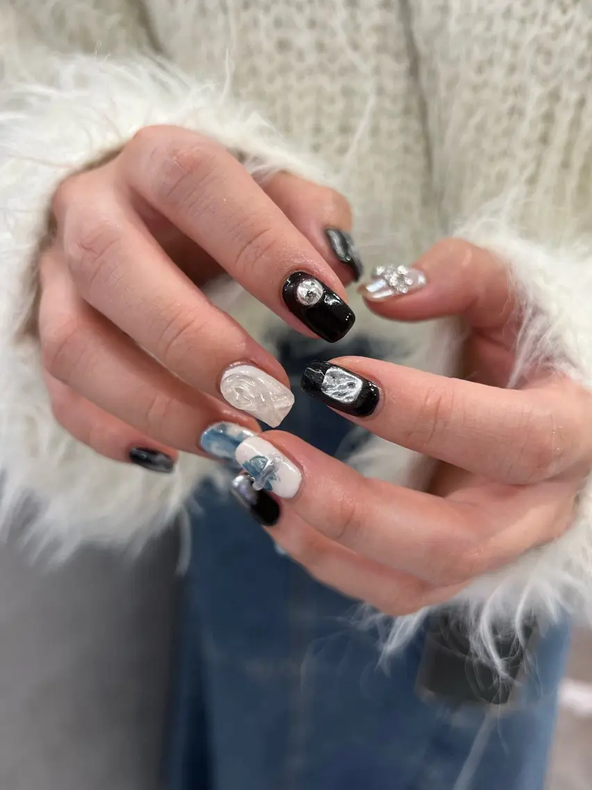 ネイル ジェルネイル 韓国ネイル ニュアンスネイル パラジェル シンプルネイル Bana_ Nailのネイルデザイン