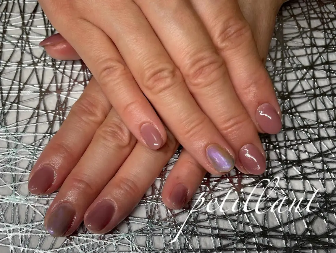 ネイル アートネイル ピンク nail salon petillantのネイルデザイン