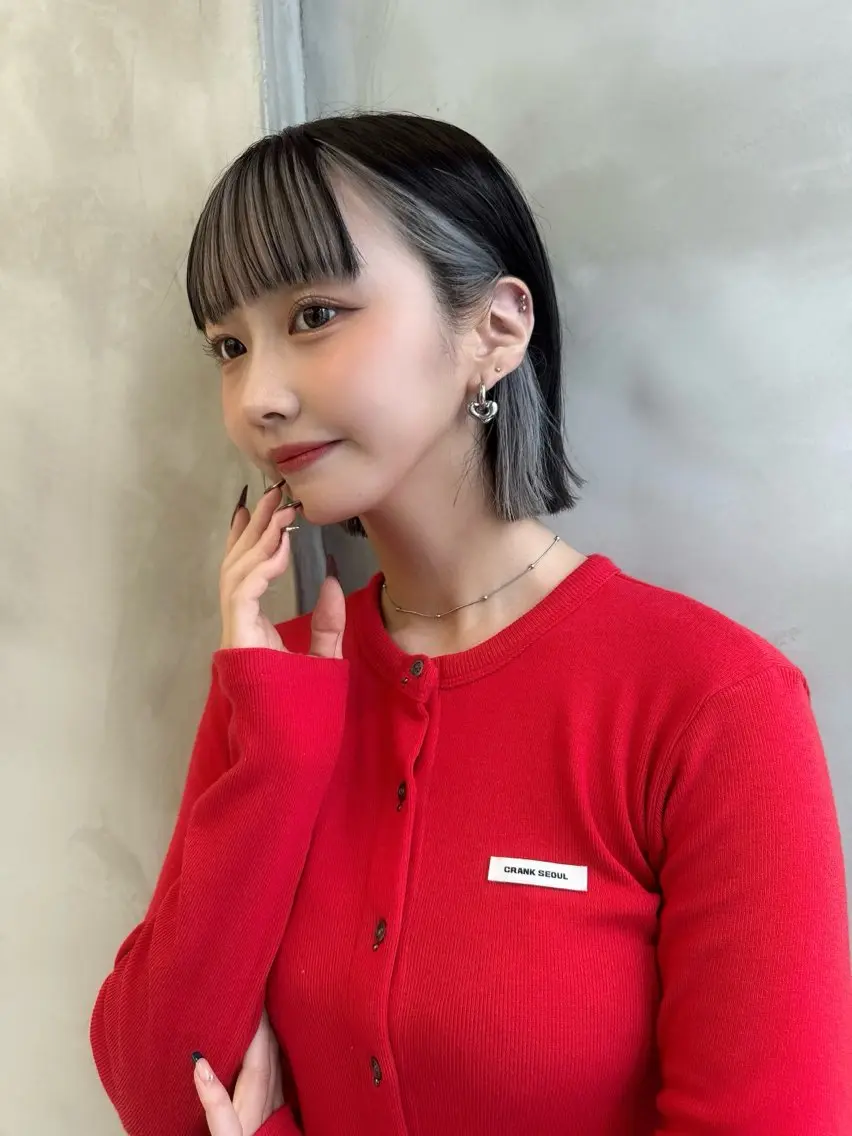 ミディアム カラー カット ヘアカラー トリートメント 🍀小川大輔🍀 ボブ/ブリーチ🥇のヘアスタイル