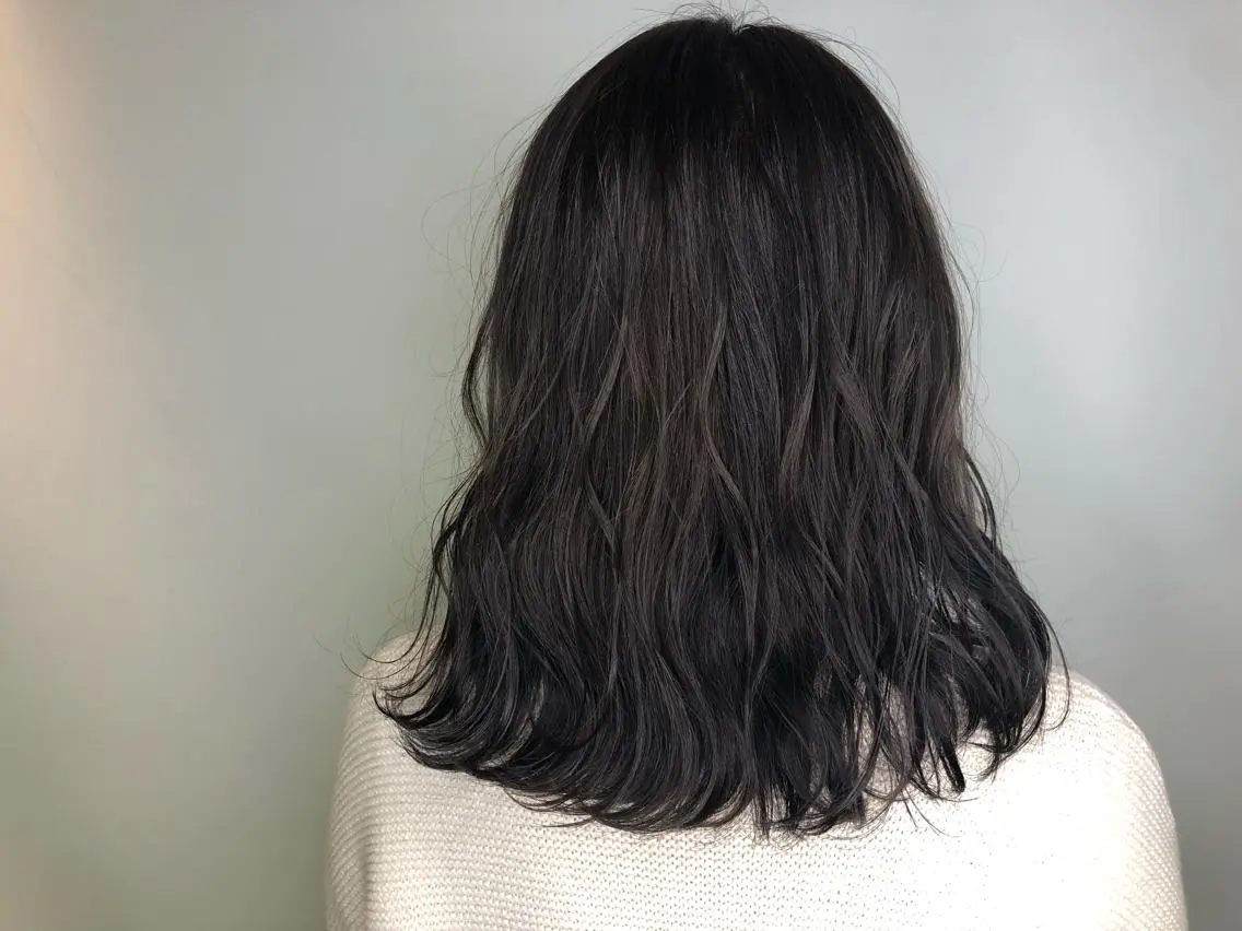 ミディアム カラー カット ヘアカラー トリートメント ヘアセット 💜髪質改善美髪💜 星野清光のヘアスタイル