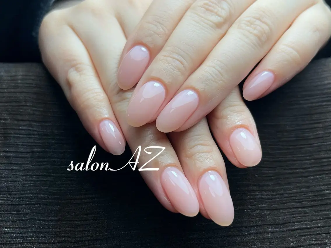 ネイル 長さ出し フットネイル フレンチネイル ジェルネイル マグネットネイル salon AZのネイルデザイン