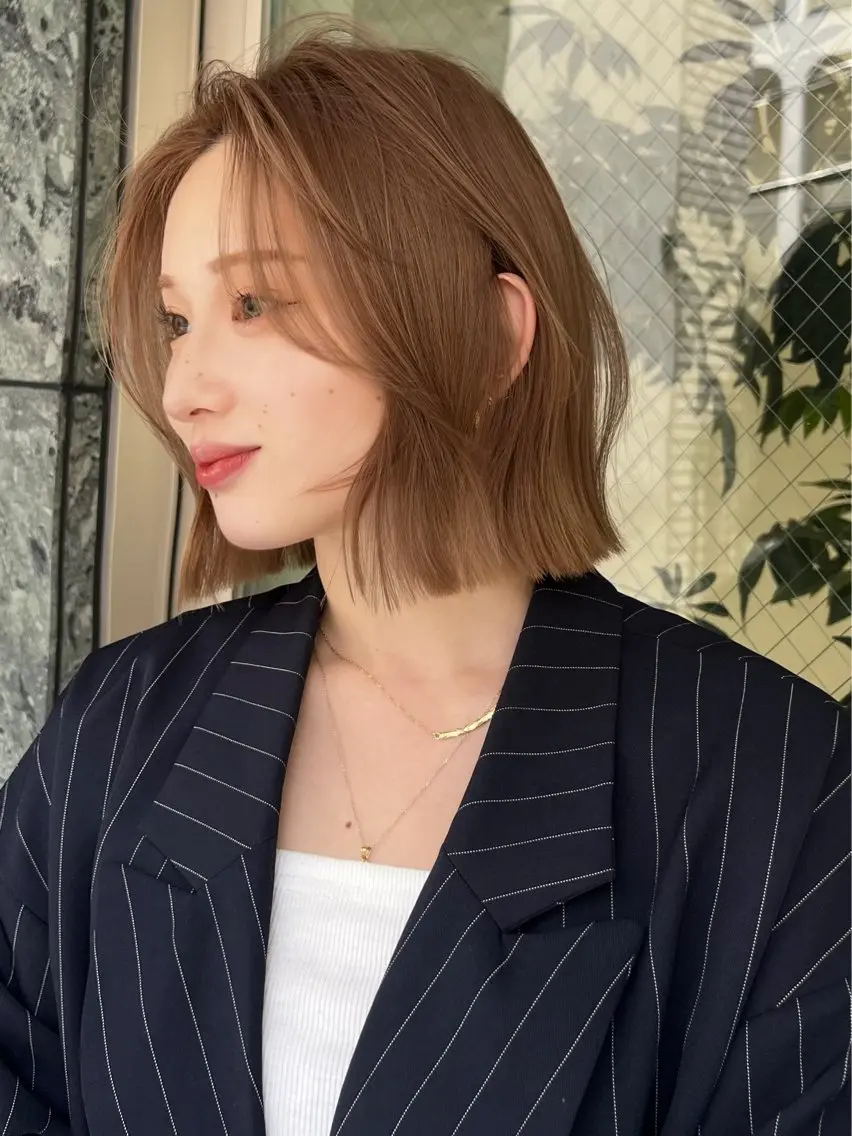 ショート ボブ カット 小顔ボブ jilblanカホのヘアスタイル