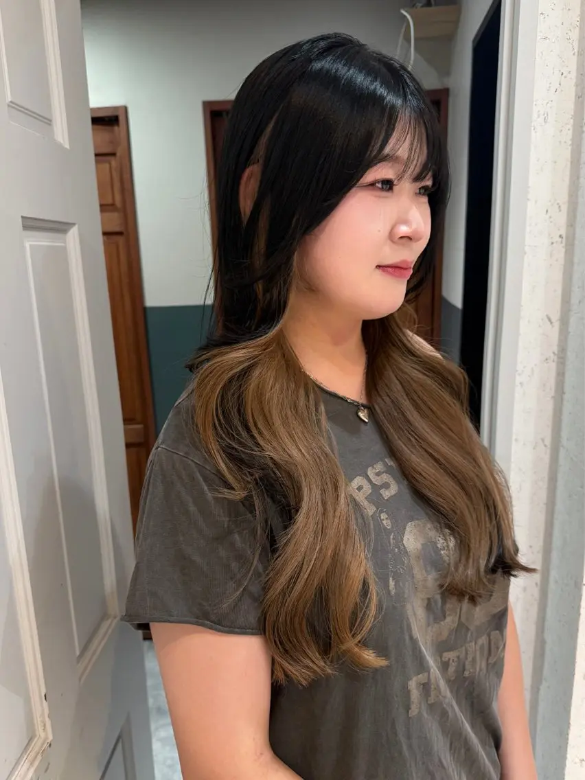 ロング カラー 似合わせカット カット ヘアカラー トリートメント mai / linoah˚✧のヘアスタイル