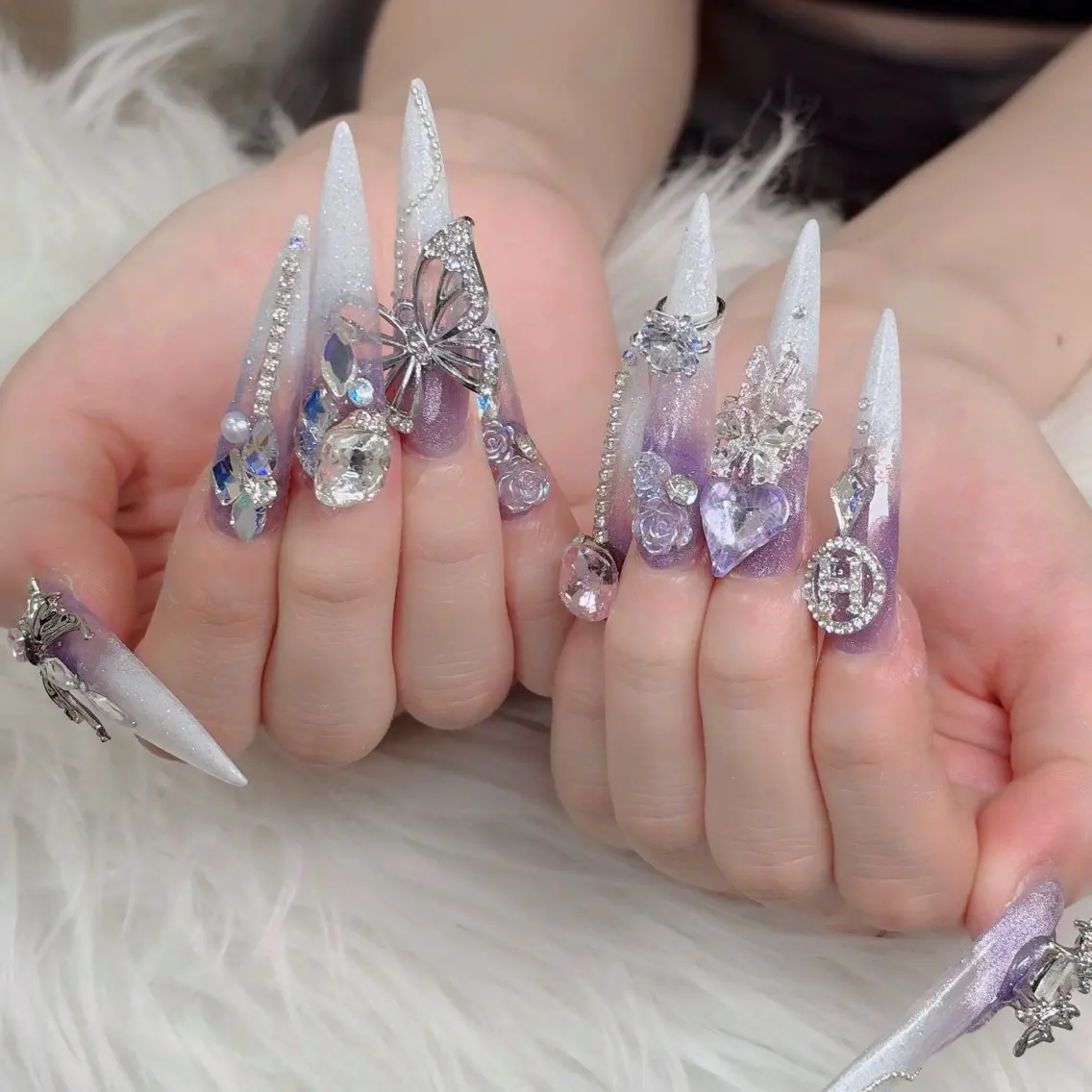 ネイル フットネイル フレンチネイル グラデーション 韓国ネイル ロングネイル ハンドネイル Hani Nail Salonのネイルデザイン