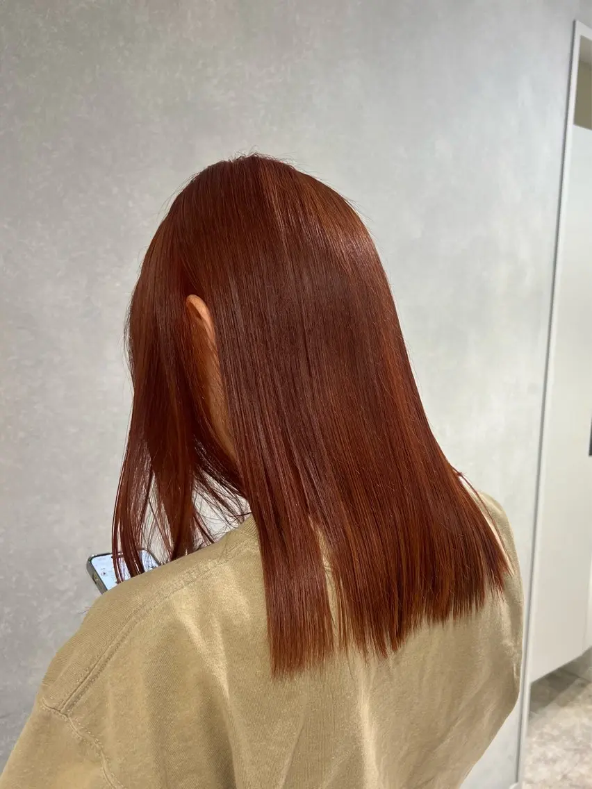 セミロング ヘアカラー トリートメント ayaka 🌿.∘のヘアスタイル