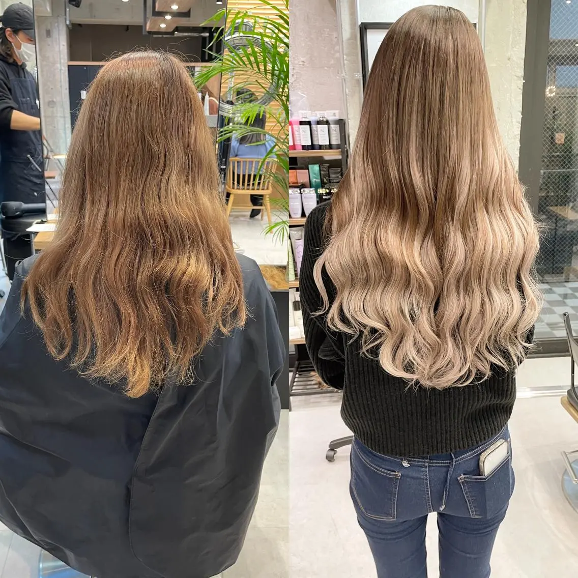ロング カラー ヘアアレンジ エクステ TATSUYA アートディレクターのヘアスタイル