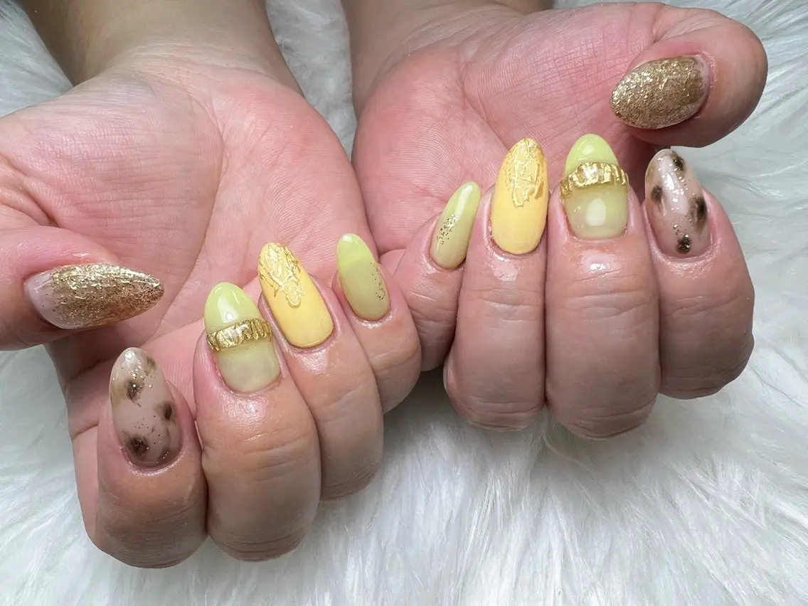 ネイル ハンドネイル Mana‪ ‪·͜· ❤︎‬のネイルデザイン
