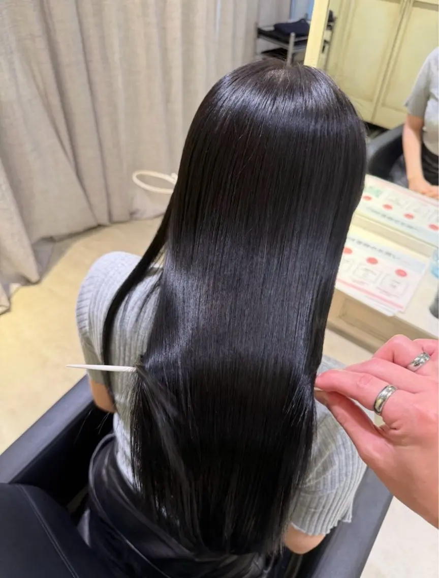 パーマ 縮毛矯正 トリートメント 💙透明感カラー/ 縮毛矯正/ゆうな💙のヘアスタイル