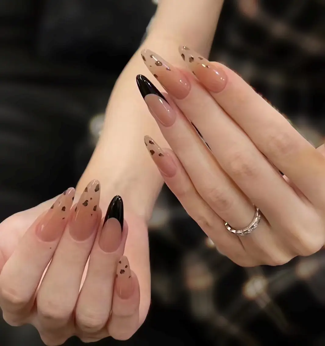 ネイル アートネイル チークネイル フレンチネイル ジェルネイル グリーン YK Beauty Salonのマツエク・マツパデザイン