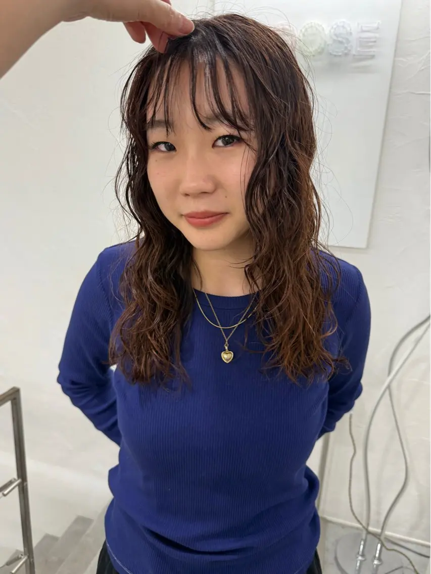 パーマ パーマ イシイ モエカのヘアスタイル