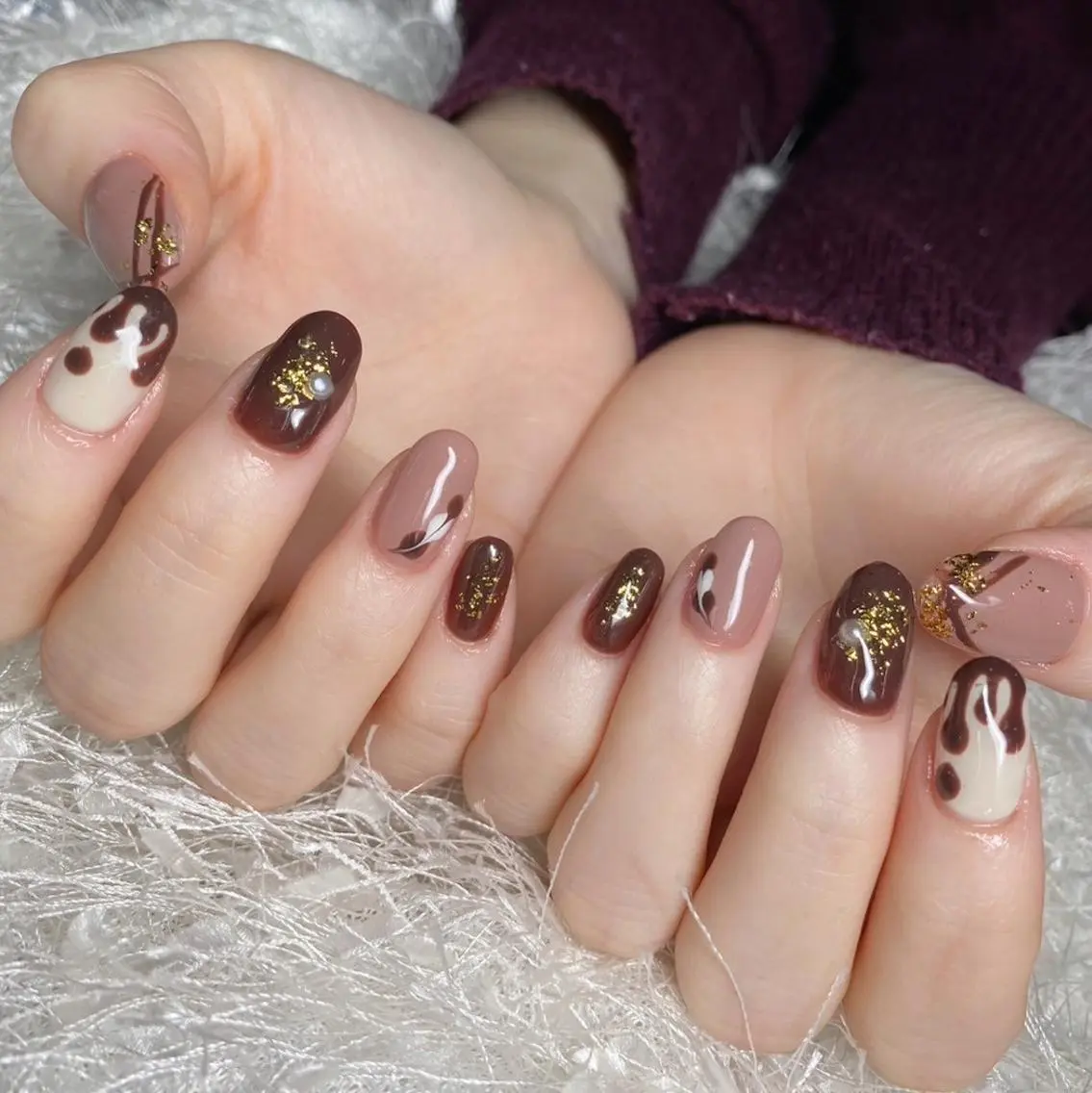 ネイル 長さ出し フレンチネイル ジェルネイル グラデーション 韓国ネイル ハンドネイル Nail&eye Belire 新宿のネイルデザイン
