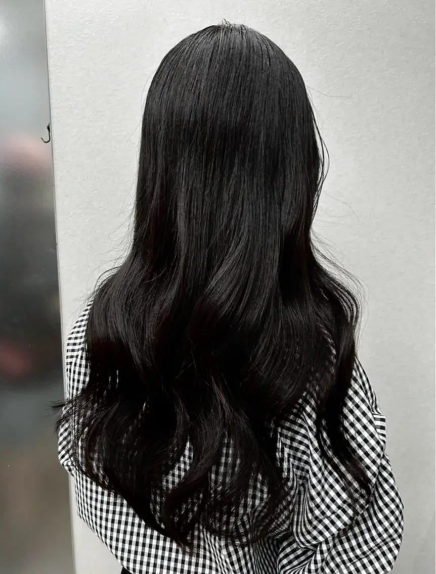 ロング ヘアカラー トリートメント 🦋 韓国hair 🖤 RAMのヘアスタイル