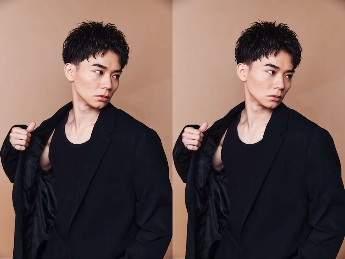 ショート パーマ メンズ 池袋センターパート No.1 裕大のヘアスタイル