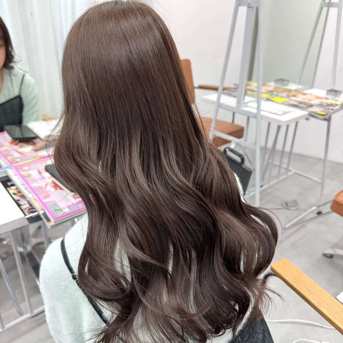 ロング カラー ヘアアレンジ ヘアカラー ブリーチなしカラー /新百合ヶ丘/安形翔のヘアスタイル