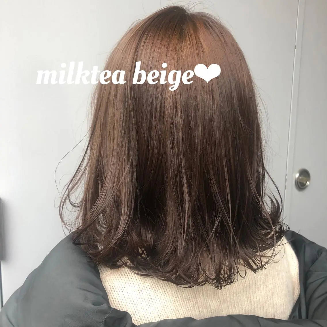 ミディアム カラー レイヤーカット 韓国ヘアayameのヘアスタイル