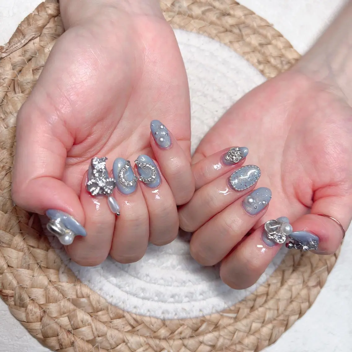 ネイル ハンドネイル M 🌷Nail 長さだし専門店のネイルデザイン