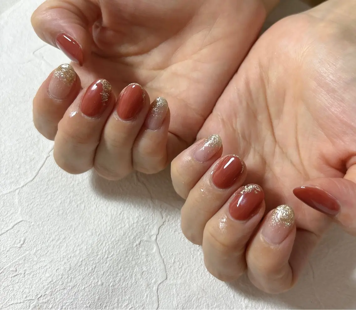 ネイル オーロラネイル フットネイル フレンチネイル ジェルネイル 韓国ネイル mogunail &blowのネイルデザイン