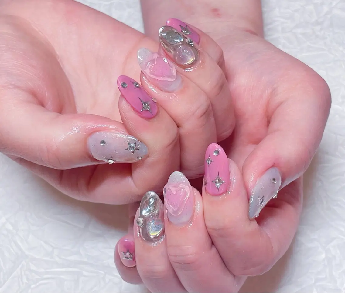 ネイル 持ち込み ハンドネイル ハンドケア 💫ゆか_ Nailartistのネイルデザイン