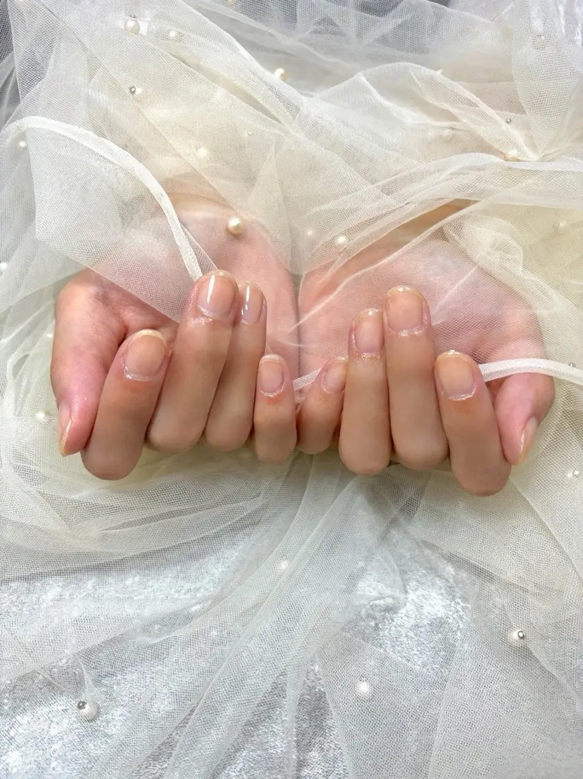 ネイル クリアネイル ハンドネイル mammy りちなのネイルデザイン