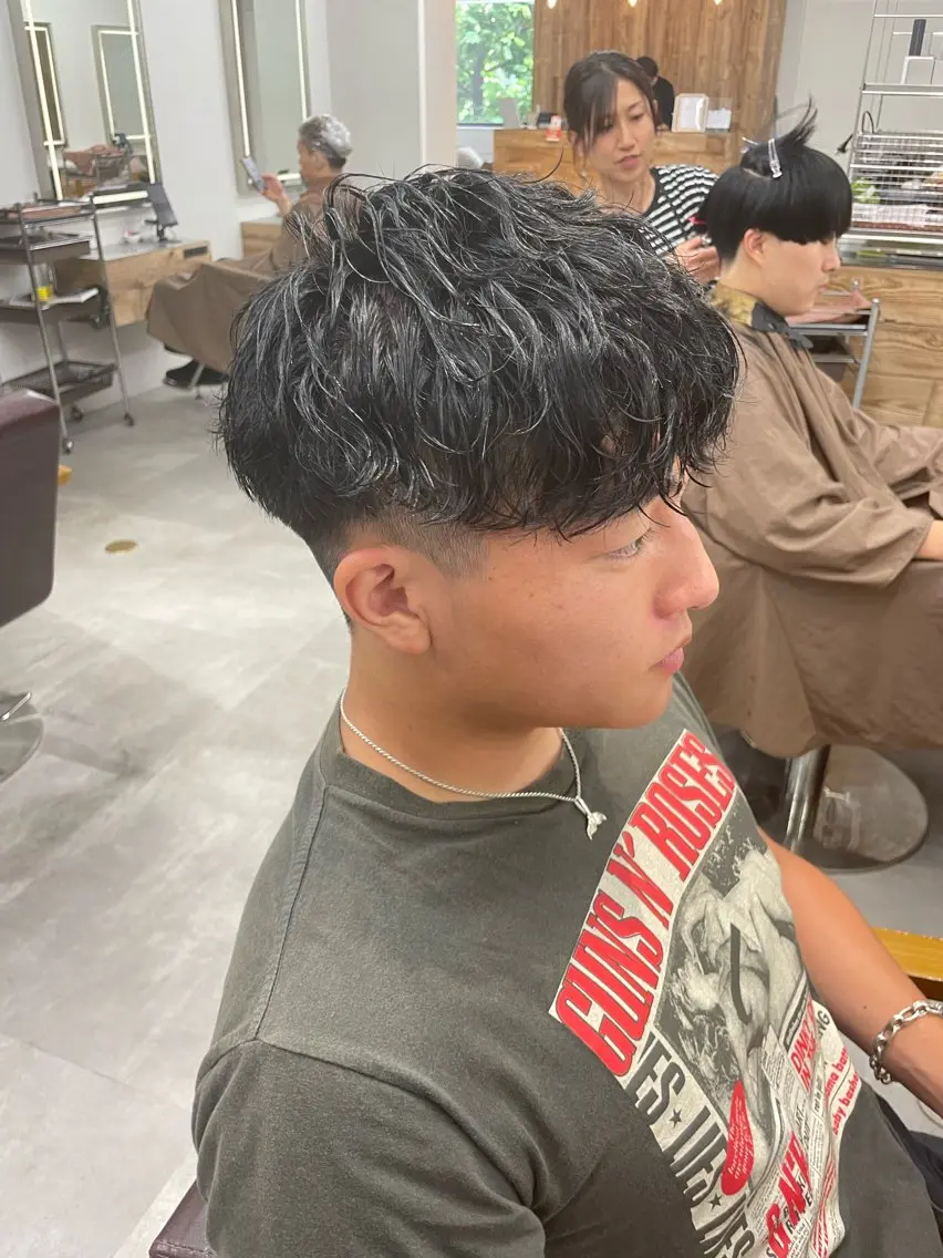 ショート カラー パーマ ヘアアレンジ メンズ 🔥メンズ特化🔥 木村 祐太のヘアスタイル