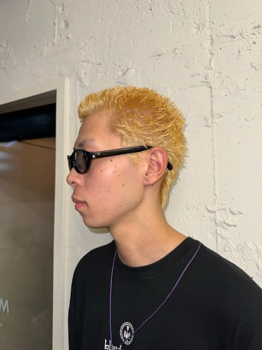 ショート カラー パーマ メンズ メンズパーマ カット ヘアカラー パーマ 💈メンズ特化💈 TASUKUのヘアスタイル
