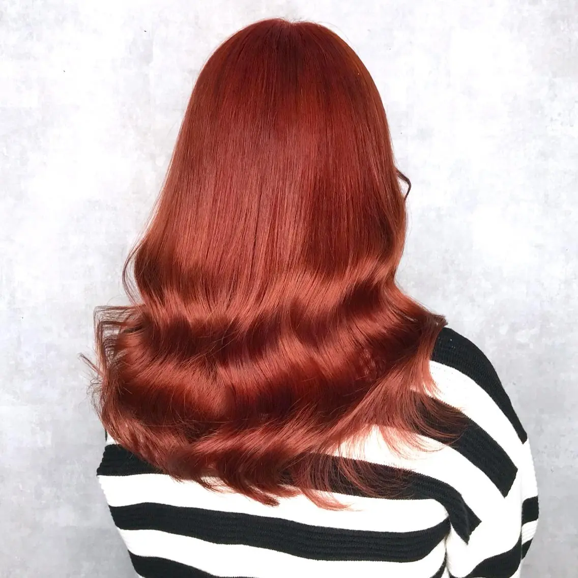 ロング カラー ブリーチ オレンジ ヨシンモリ ムルギョル巻き 韓国風ヘア K-POP好き美容師 🇰🇷Kai.Yのヘアスタイル