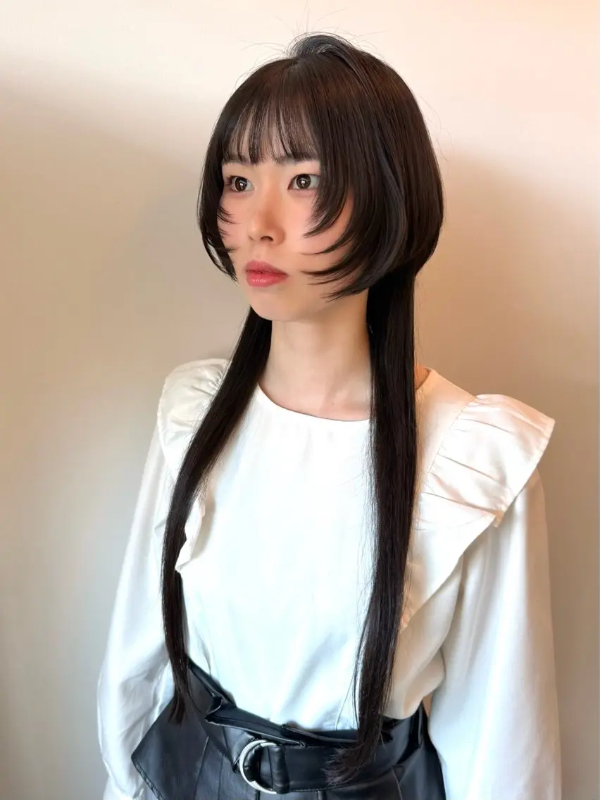 ロング ロング ウルフカット カット WATANABE MISAKIのヘアスタイル
