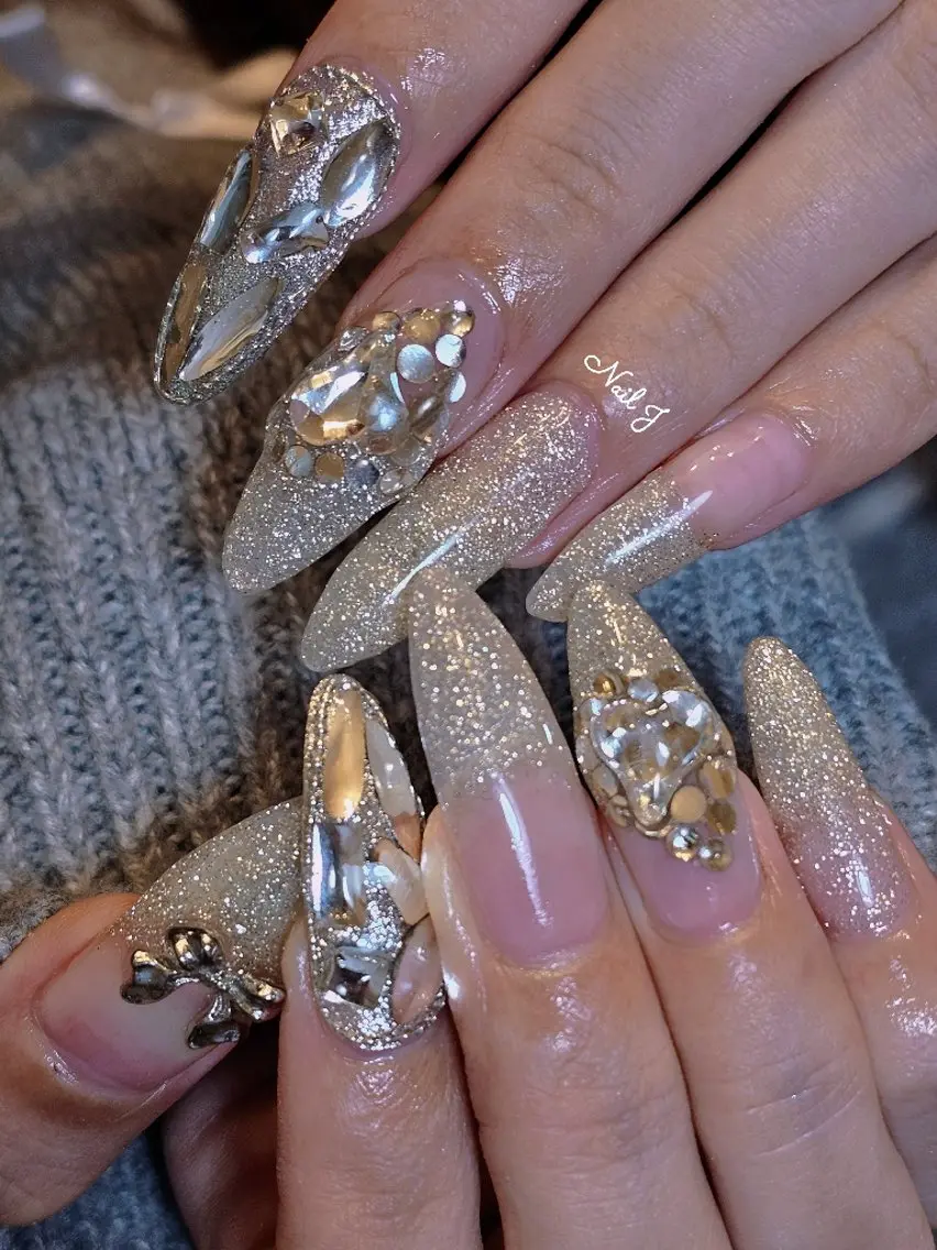 ネイル 韓国ネイル 冬ネイル ハンドネイル Nail Jのネイルデザイン