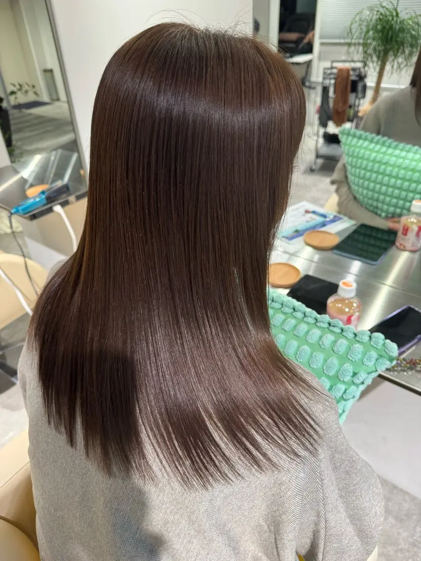 ロング カラー 髪質改善 レイヤーカット カット ヘアカラー トリートメント 夜23時まで予約🉑 reverieあきらのヘアスタイル