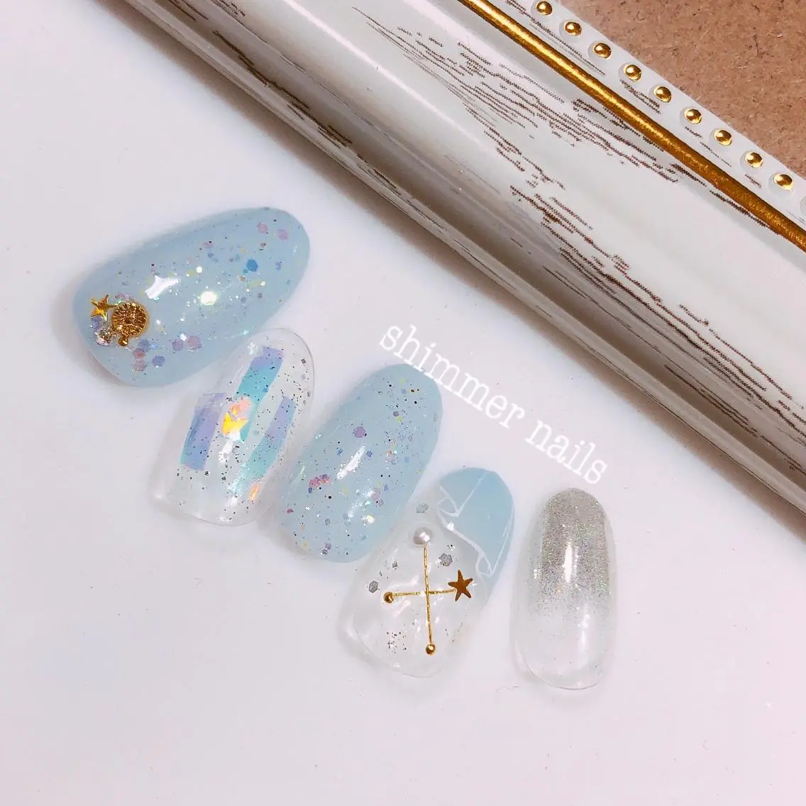 ネイル フレンチネイル shimmer nailsのネイルデザイン