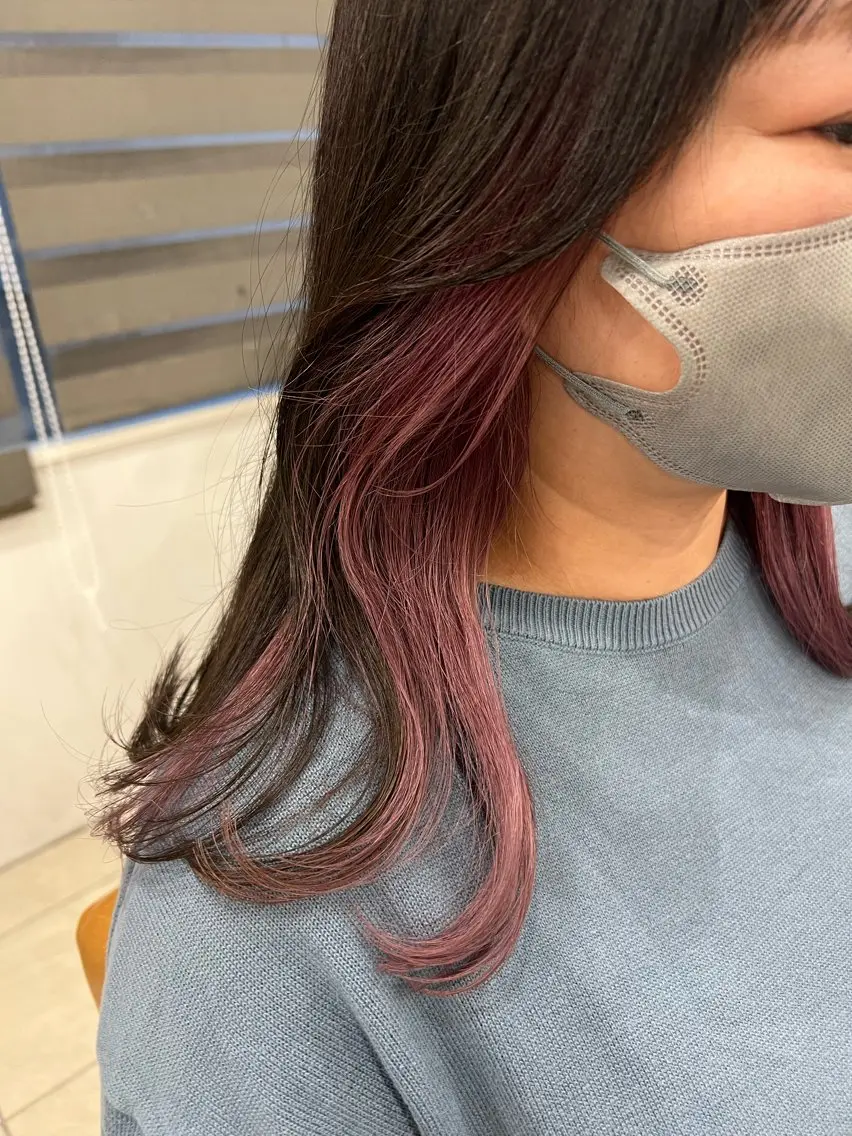 💜カット➕インナーカラー➕Aujua質感CMCトリートメント💜の写真