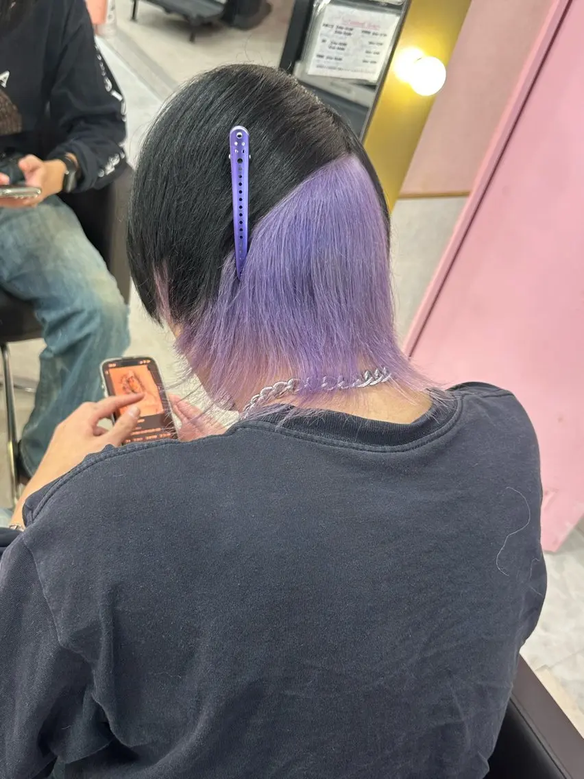 ショート メンズ ヘアカラー トリートメント 🦋色落ちまで綺麗に 🦋KOKIのヘアスタイル