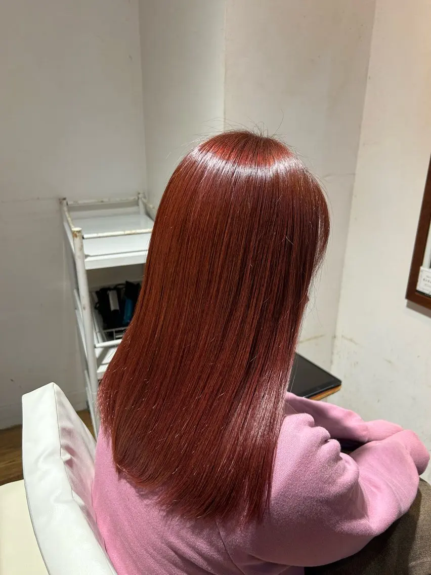 セミロング カラー 池田 洸斗のヘアスタイル