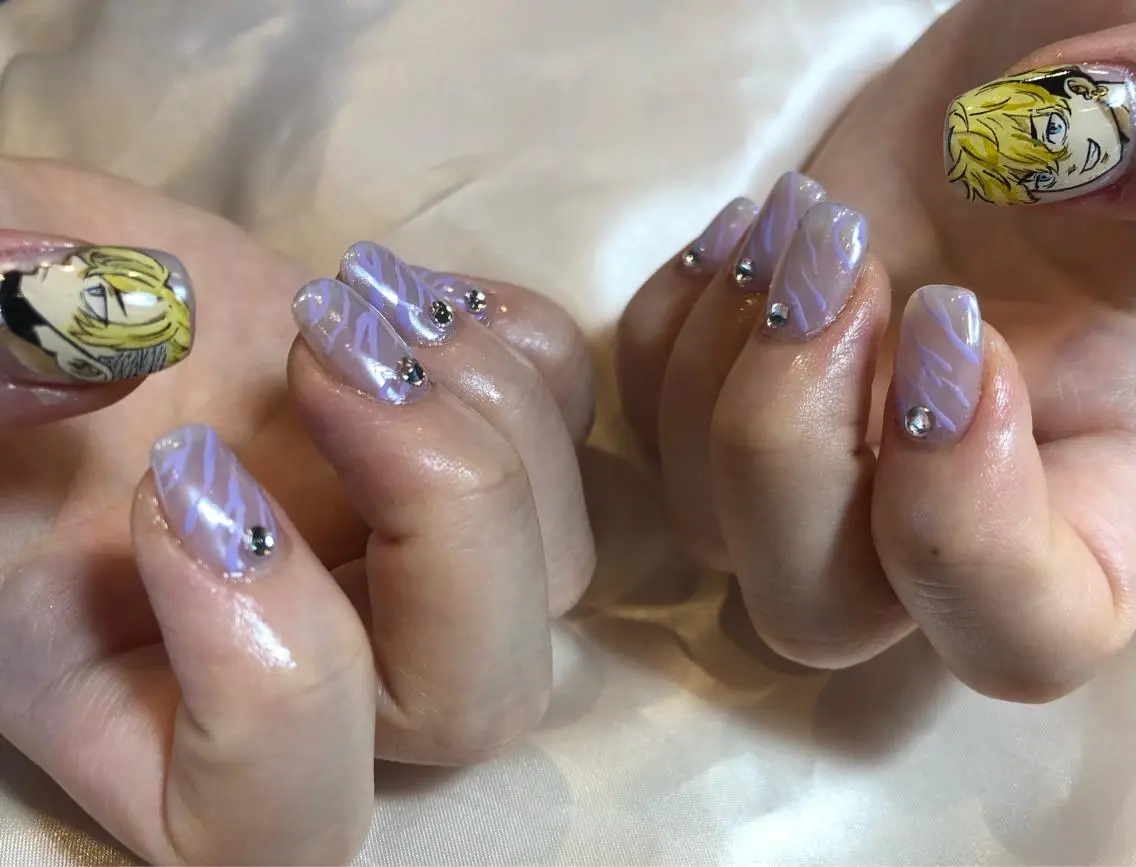 ネイル アートネイル ハンドネイル パラあり！フィルイン 美フォルムのネイルデザイン