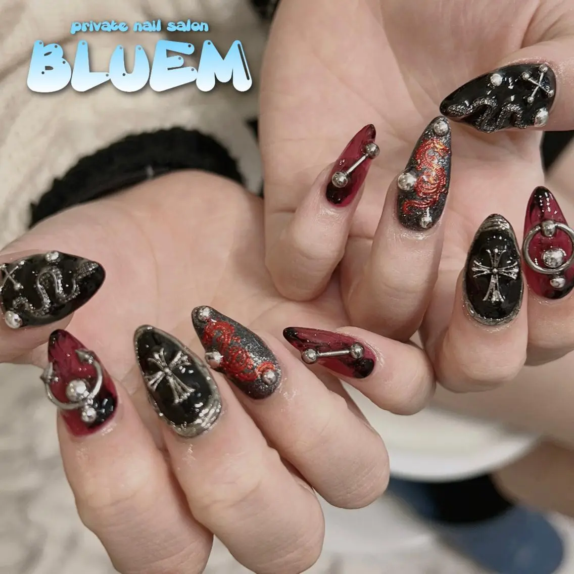ネイル ハンドネイル BLUEM なな🐶のネイルデザイン