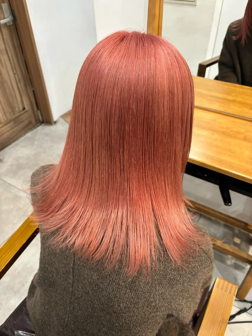 ミディアム カット ヘアカラー トリートメント akina＊ブリーチ ♡トレンドヘアのヘアスタイル