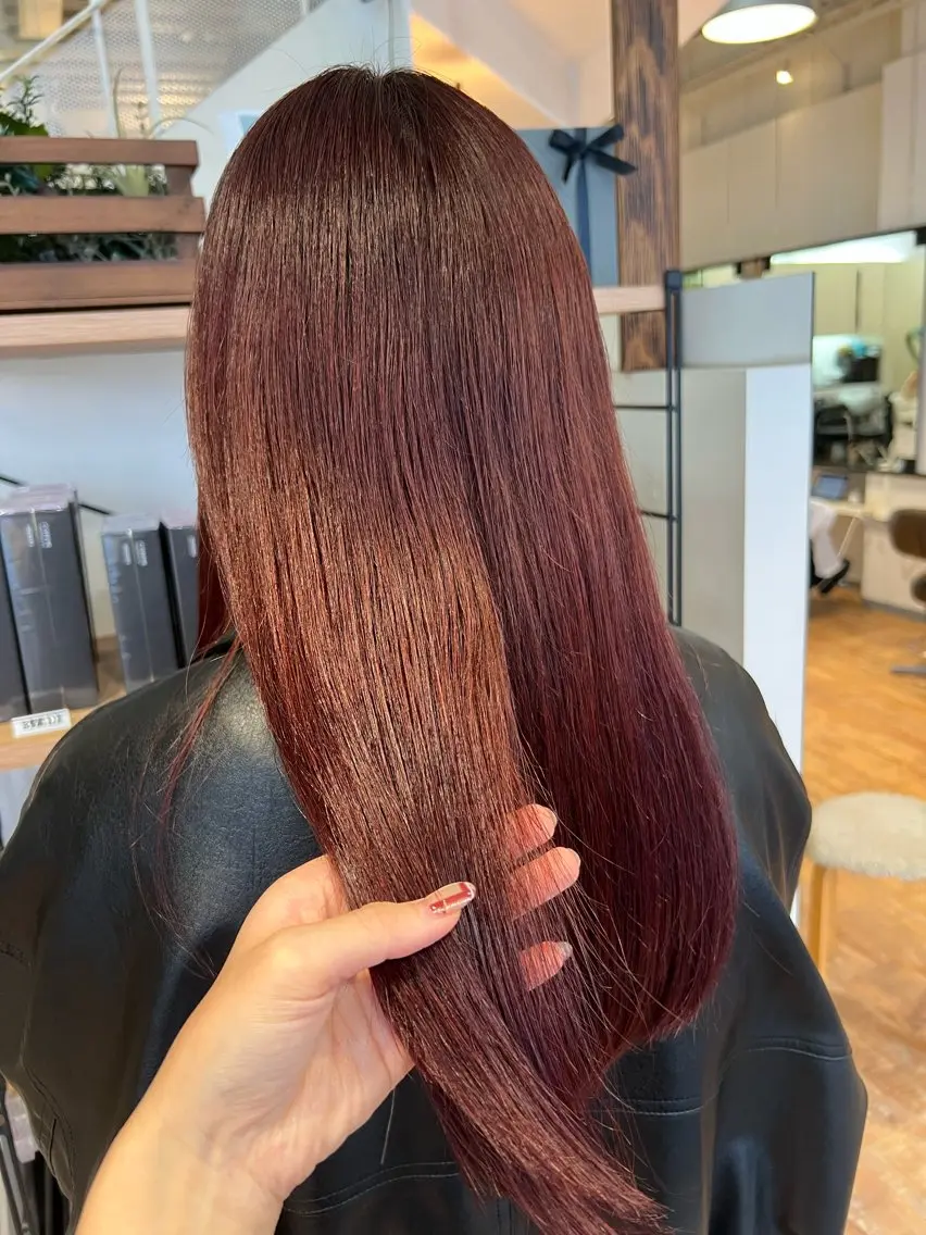 カラー ボルドーカラー カット ヘアカラー トリートメント インナーカラー♡ Nanakoのヘアスタイル