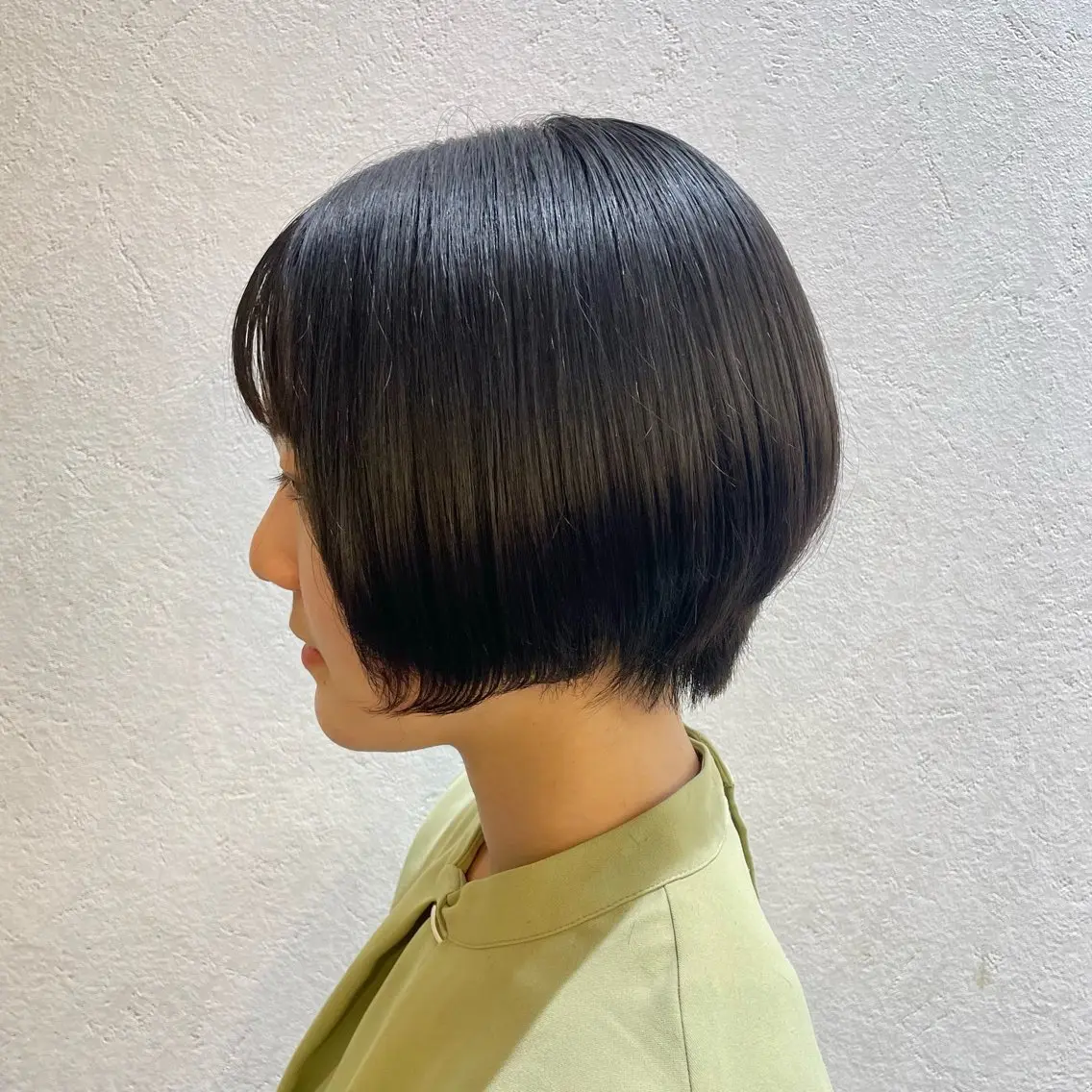 ショート ボブ カット 銀座:似合わせカラー オリーブ🫒アレンジのヘアスタイル