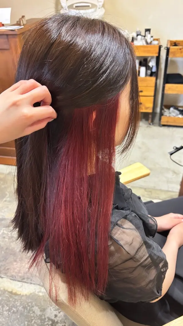 〈練習モデル様限定〉インナーブリーチ&インナーカラー🍬💕&【ケアプロ】超音波トリートメント🫧の写真