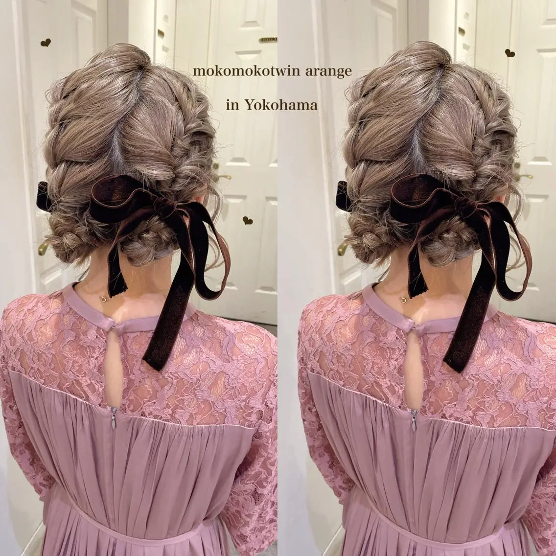 セミロング ヘアアレンジ シールエクステ横浜 🐏☁️miminaのヘアスタイル