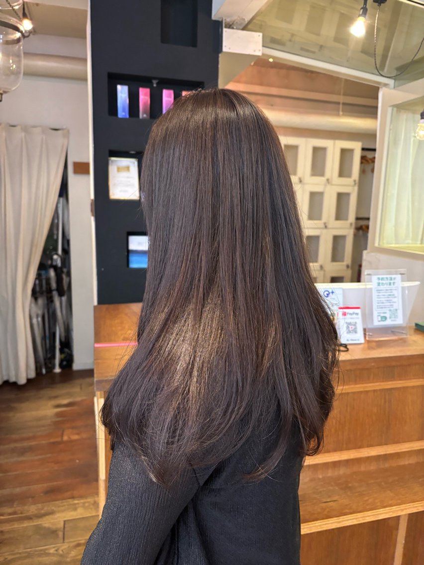 cut 【 ワンレングス毛先カット⠀】 / 3step treatment 🪻の写真