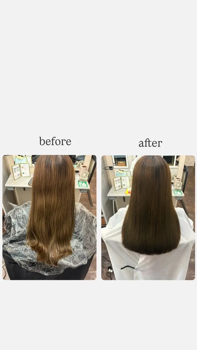 ロング 縮毛矯正 カットモデル募集中# 彩羽🫧🪽のヘアスタイル