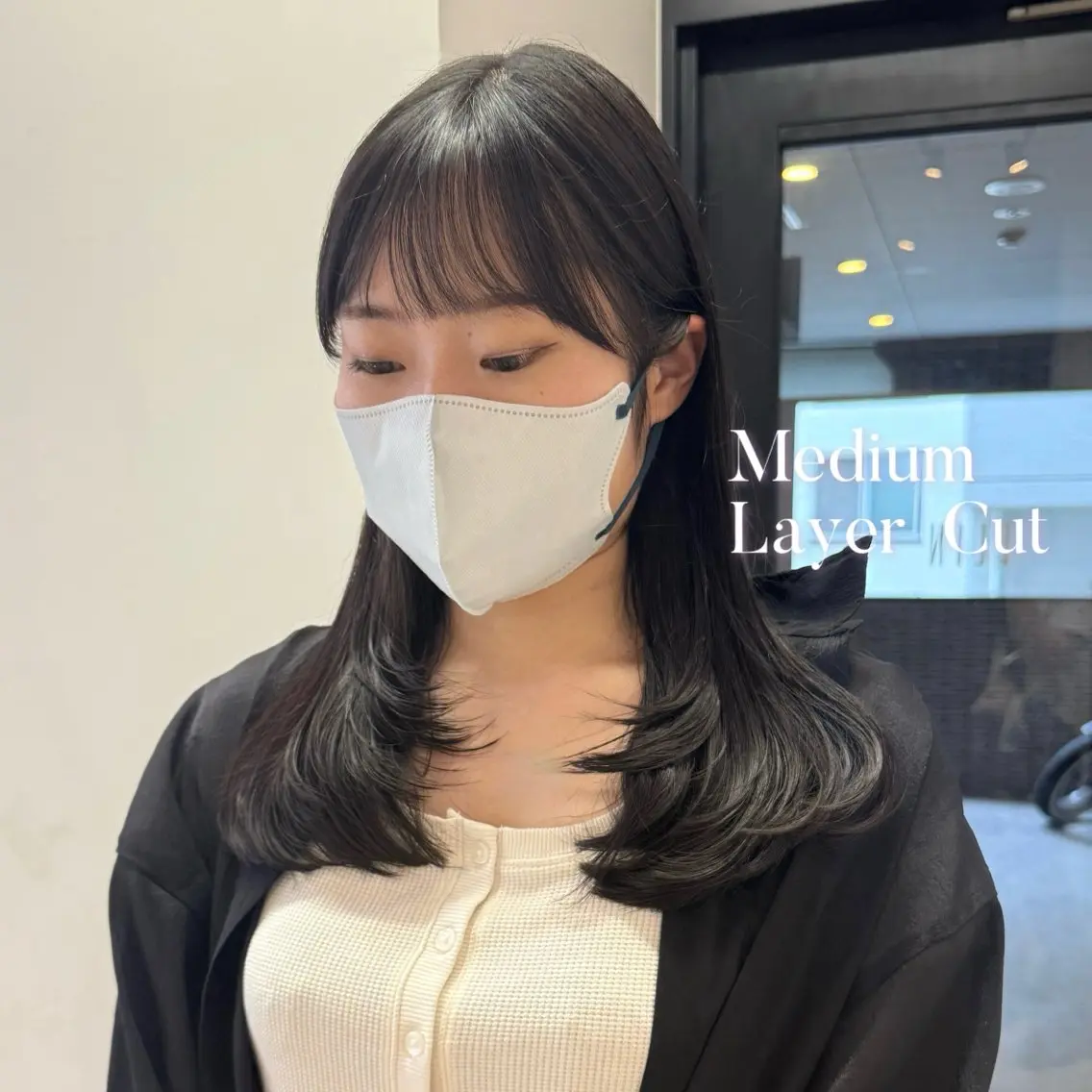 セミロング レイヤーカット カット トリートメント ELIN hair Nanamiのヘアスタイル