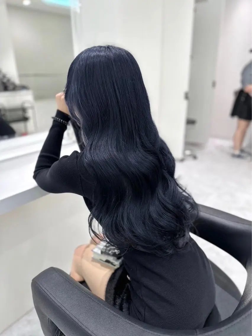 ロング カラー ヘアアレンジ ブリーチ ブリーチなしカラー 艶髪/韓国レイヤー 🤍Houtoのヘアスタイル